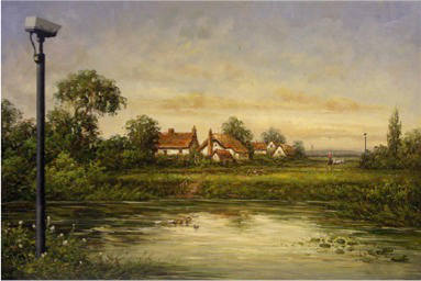 CCTV, pochoir sur toile ©&nbsp;Banksy